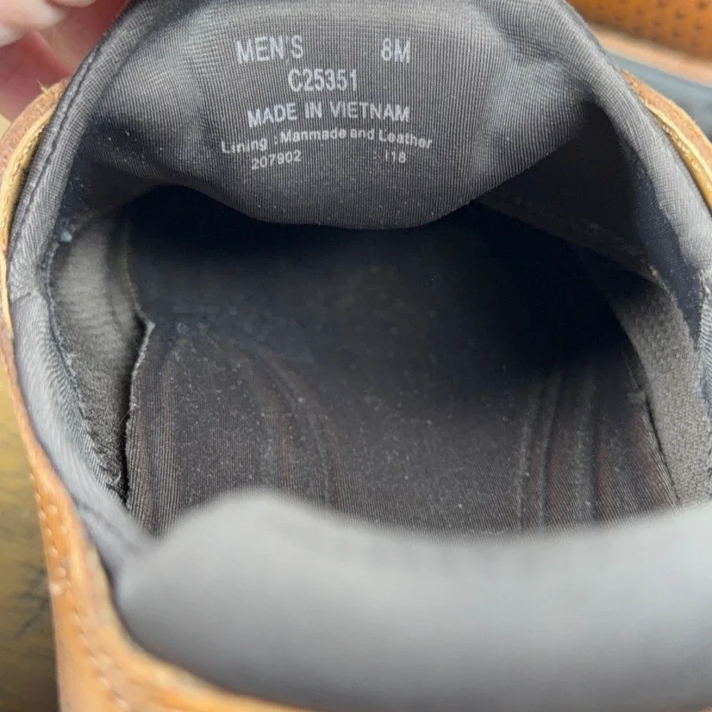 Cole Haan Shoes Mens 8M Brown 2.0 Grand Laser Wingtip Leather Comfort Oxford
